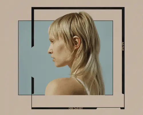 person with bleached blonde hair