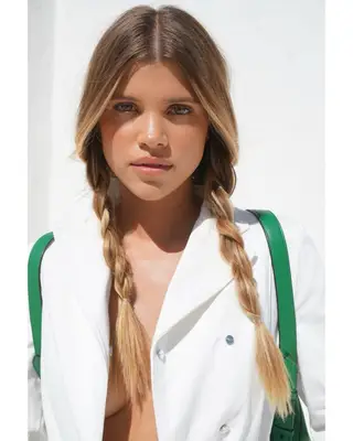 Sofia Richie double braids