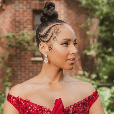 Fulani Braids in Bob length on Danai Gurira