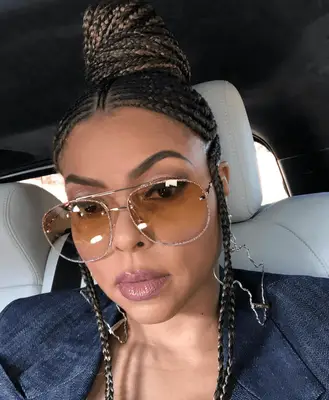 Solange wearing mini Fulani braids