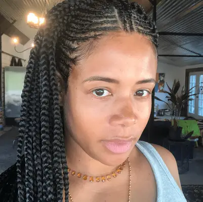 Kelis wearing classic Fulani braids
