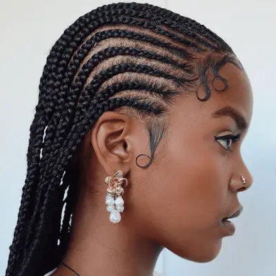 Fulani Braids on Cicely Tyson