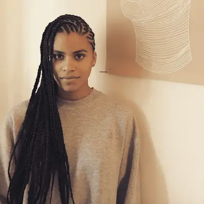 Javana Mundy with Fulani braids