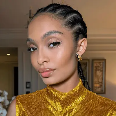 Fulani Braids in Mermaid Colors on Mirian Njoh