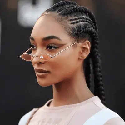 Fulani Braids with Shell accents