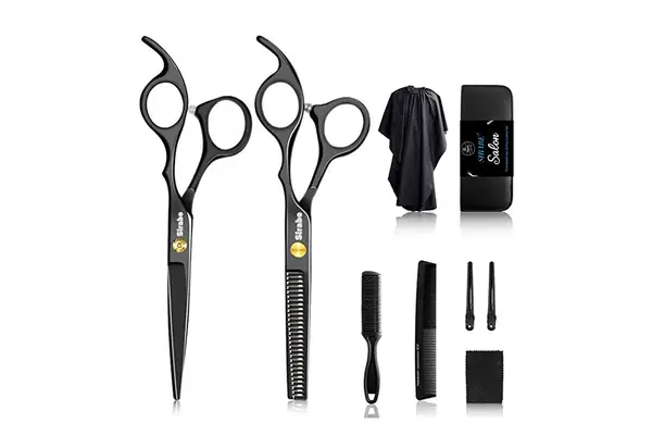 Sirabe 10 PCS Hair Cutting Scissors Set