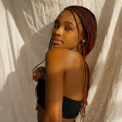 woman with red braids