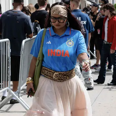 monogram gucci head scarf street style