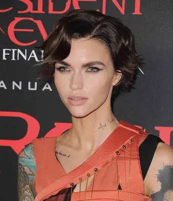 Ruby Rose long pixie cut
