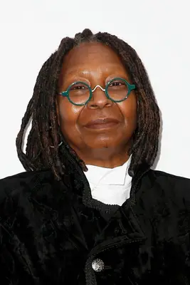 Whoopi Goldberg face-framing bob with dreadlocks