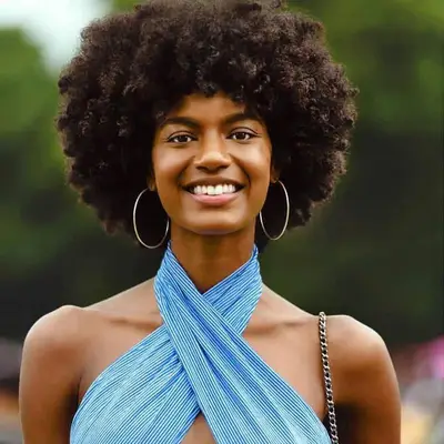 Medium-Length Hairstyles for Natural Hair Afro Ebonee Davis