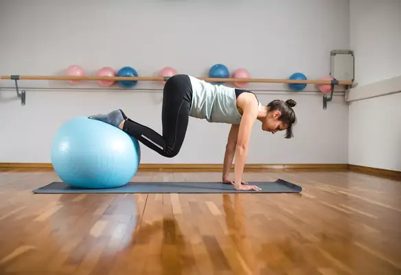 stability ball tucks