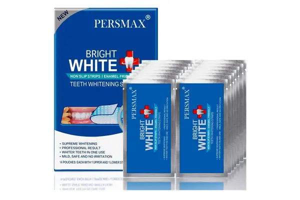 The contents of the Crest 3DWhitestrips 1 Hour Express