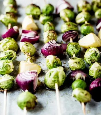 Vegetables on a skewer