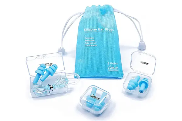 ANBOW Reusable Silicone Ear Plugs