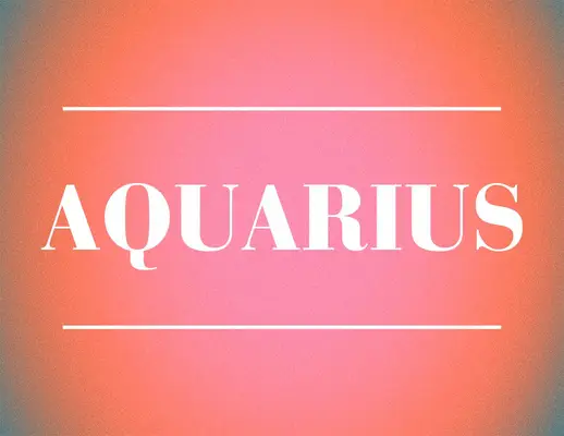aquarius zodiac sign design