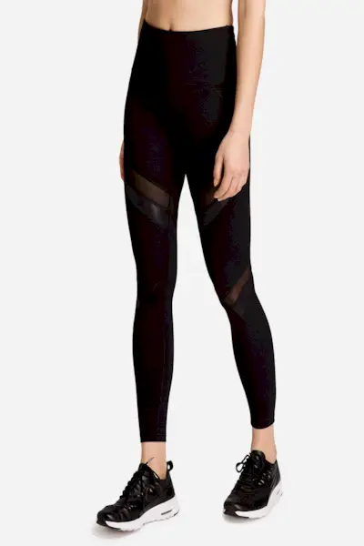 Leggings de malla de cintura alta