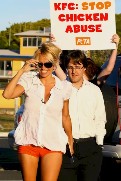 pamela anderson konfrontuje kfc kvůli jejich zacházení s kuřaty