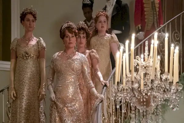 Bridgerton von links nach rechts Simone Ashley als Kate Sharma, Jonathan Bailey als Anthony Bridgerton in Folge 204 von Bridgerton Cr Liam Daniel Netflix © 2022