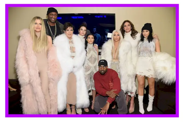 Caitlyn Jenner con la famiglia