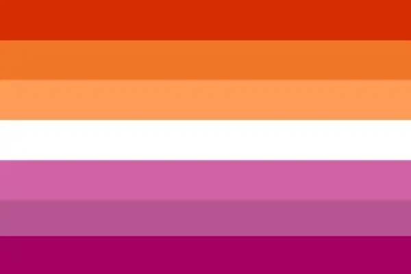 bandera del orgullo lésbico