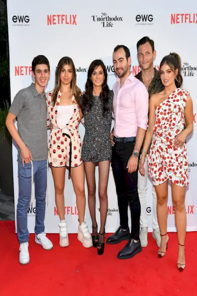 Elite World Group And Julia Haart and children at Netflix