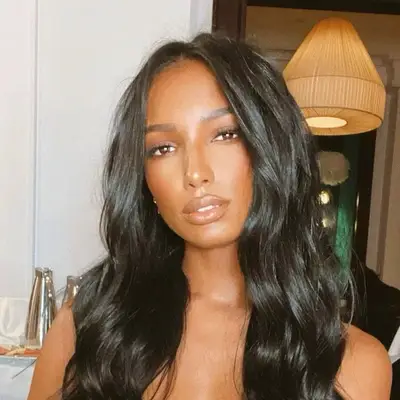 Jasmine Tookes with an ethereal makeup look 