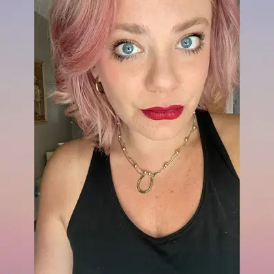 Kara wears LancÃ´me Care and Glow Foundation