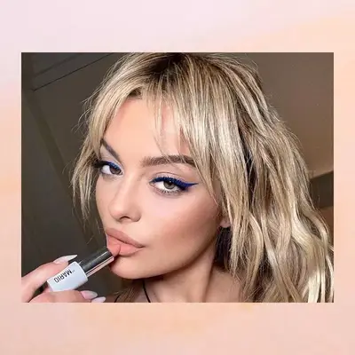 Bebe Rexha in winged liner