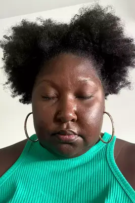 A person after applying L