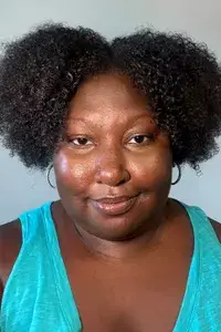 A person before applying Too Faced Better Than Sex Foreplay Mascara Primer