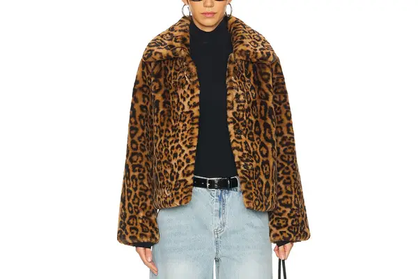 Revolve Apparis Elis Leopard Short Coat