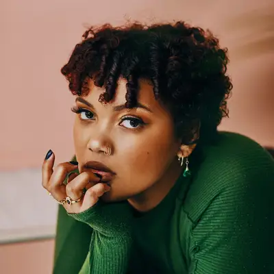 Soft portrait of mixed person