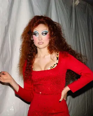 Chappell Roan dressed as Divine. 