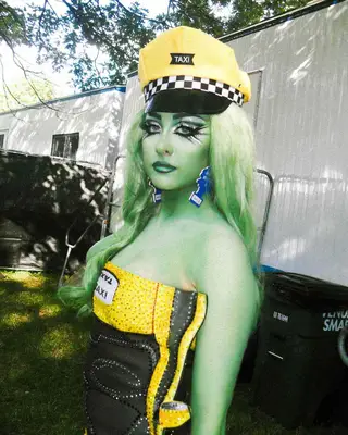 Chappell Roan dressed as the Statue of Liberty. 