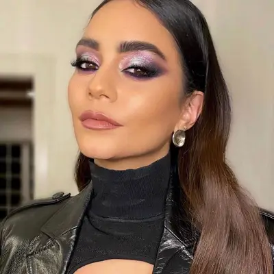 Date Makeup Smoky Violet Vanessa Hudgens