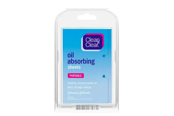 Clean & Clear Oil Absorbing Face & Nose Sheets for Oily Skin, 50 ct