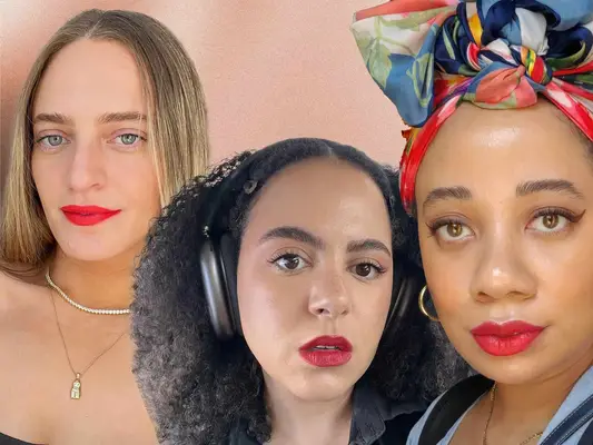 8 modi per indossare un labbro rosso, come si vede su Mym Beauty Editors