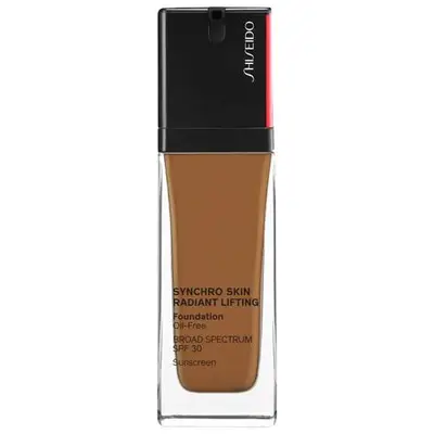Shiseido Synchro Skin Radiant Lifting Foundation SPF 30 in deep shade