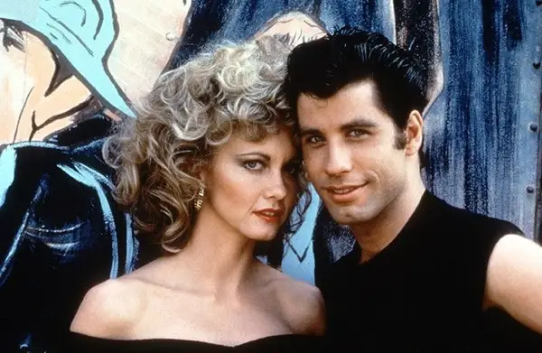 Olivia Newton John with John Travolta in Grease