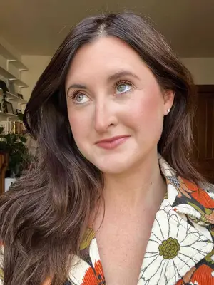 A person after applying the L