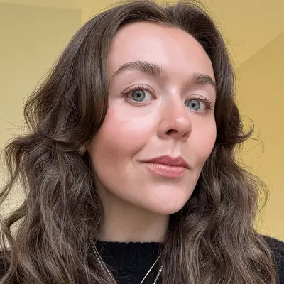 MYM Beauty editor wearing Too Faced Ribbon Wrap mascara