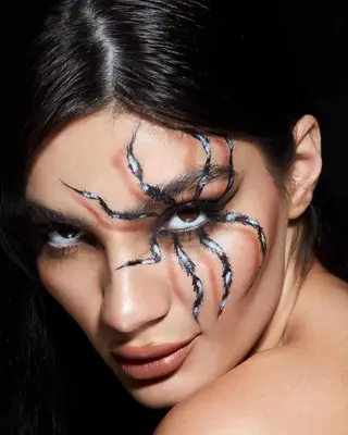 spooky spider makeup