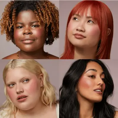 models wearing KJH Lip & Cheek Smudge