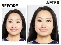 A before and after photo of CTZN Cosmetics Nudiversal Lip Duo