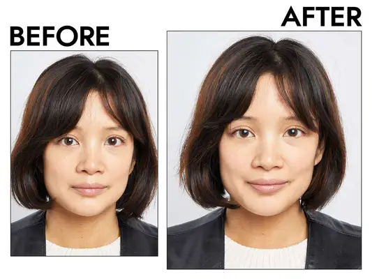 The before and after photos of Natasha Denona I Need A Nude Lipstick