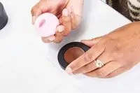 A person applies the Melt Cosmetics The Sculpt Stack