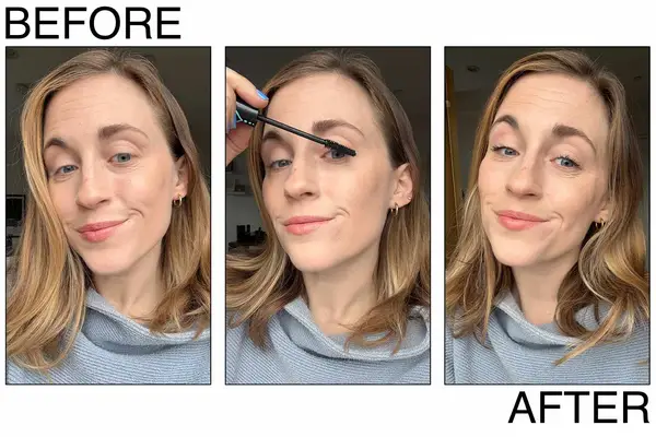 Waterproof Mascaras that withstand humidity being tested on eyelashes