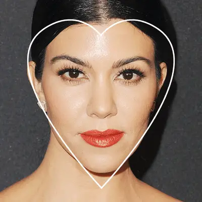 kourtney kardashian face shape