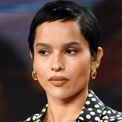 natural eyeliner look on Zoe Kravitz